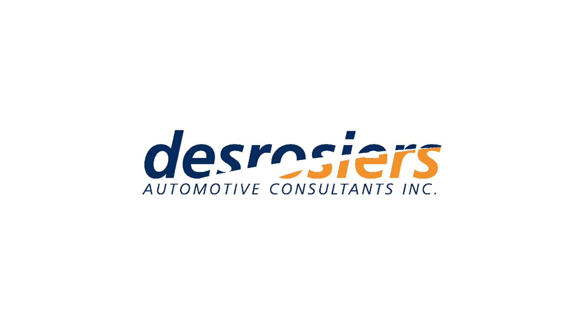 Desrosiers Automotive Consultants Inc. logo in navy blue with orange accent