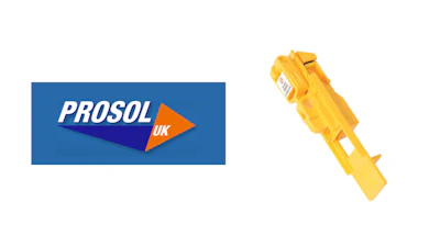 PROSOL UK logo with blue background, white text, and orange geometric symbol