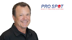 Professional headshot of smiling man in black polo shirt with Pro Spot Quality Welding Systems logo