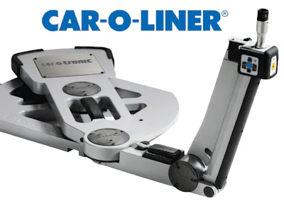 Car-O-Liner automotive frame measuring and alignment system with electronic control unit