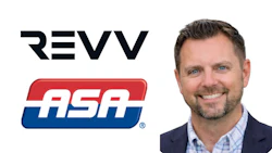 Professional headshot with REVV and ASA logos representing business affiliations