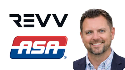 Professional headshot with REVV and ASA logos representing business affiliations