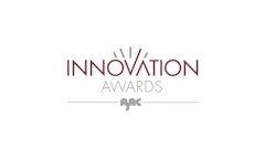 Innovation Awards AAC logo with burgundy text and radiating lines symbol