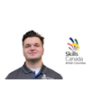 Skills Canada British Columbia logo with young man in professional attire