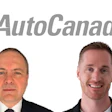 AutoCanada company logo with two professional headshots of male employees in business attire