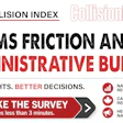 CRM Collision Index survey advertisement promoting claims friction and administrative burden insights for Canadian collision repair industry