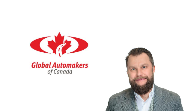 Global Automakers of Canada logo featuring red oval with maple leaf and organization name