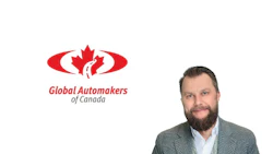 Global Automakers of Canada logo featuring red oval with maple leaf and organization name