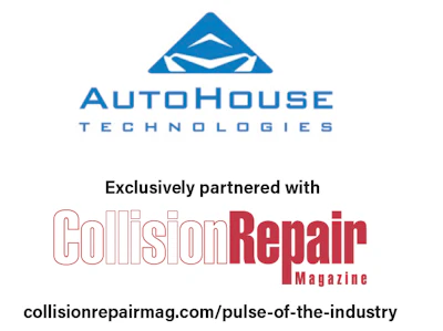 AutoHouse Technologies partnered with Collision Repair Magazine partnership announcement graphic