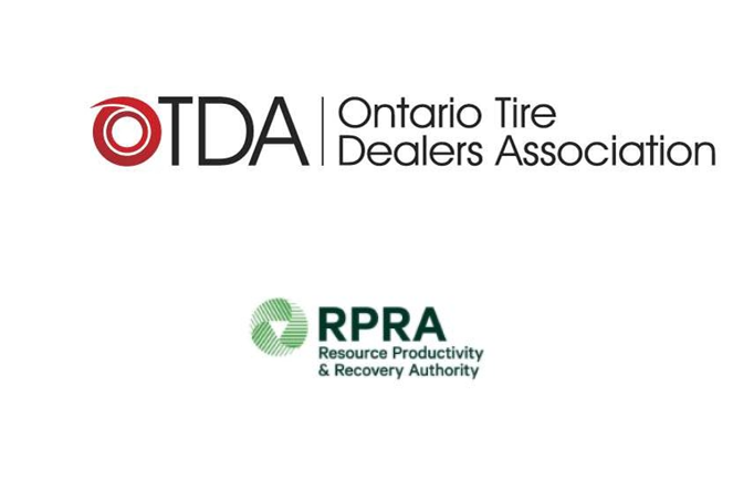 Ontario Tire Dealers Association and Resource Productivity & Recovery Authority logos