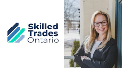 Skilled Trades Ontario logo with navy and teal geometric design