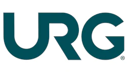 URG logo in teal with registered trademark symbol