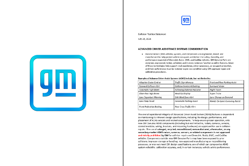 GM General Motors logo featuring cyan blue square with rounded corners and white text