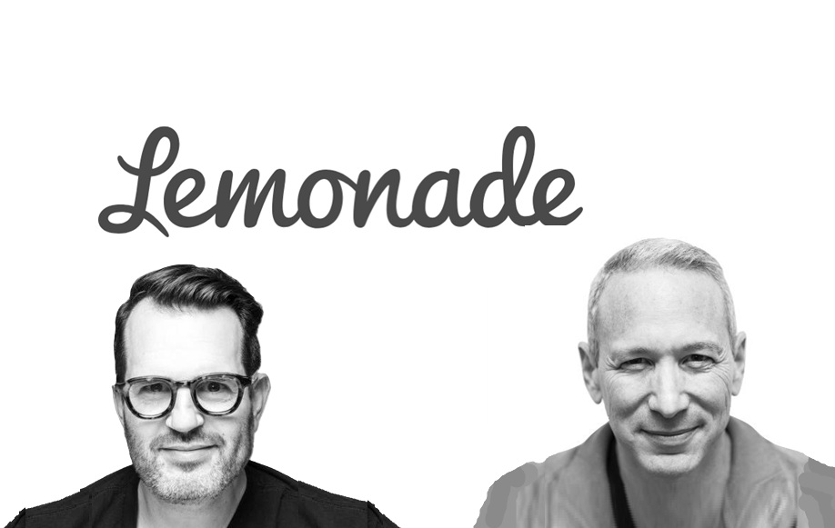 Two men in black and white portrait photo with Lemonade text above