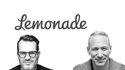 Two men in black and white portrait photo with Lemonade text above