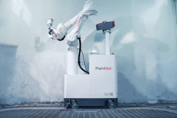 PaintGo® Intelligent spray painting robot in industrial spray booth