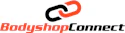 Bodyshop Connect logo with red and black interlocking chain link symbol