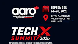 AARO TechX Summit 2026 event poster featuring September 24-26 dates at Hilton Garden Inn Toronto Airport West Mississauga