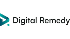 Digital Remedy logo with teal arrow symbol and black text