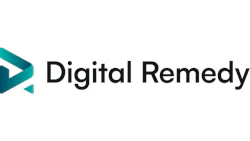 Digital Remedy logo with teal arrow symbol and black text