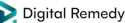 Digital Remedy logo with teal arrow symbol and black text