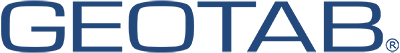 GEOTAB logo in dark blue with registered trademark symbol