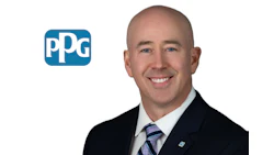 PPG Industries logo with blue rounded square and white lettering