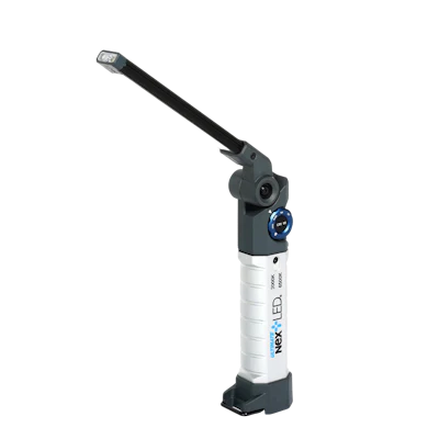 NEK LED handheld inspection camera with articulated arm and control buttons