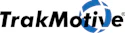 TrakMotive logo featuring blue abstract symbol with italicized text