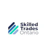 Skilled Trades Ontario logo featuring three diagonal stripes in navy, cyan, and lavender with text wordmark