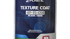 4PLASTIC texture coat black paint can 946mL with SEM branding