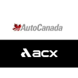 AutoCanada and ACX corporate logos featuring red maple leaf and geometric arrow symbols