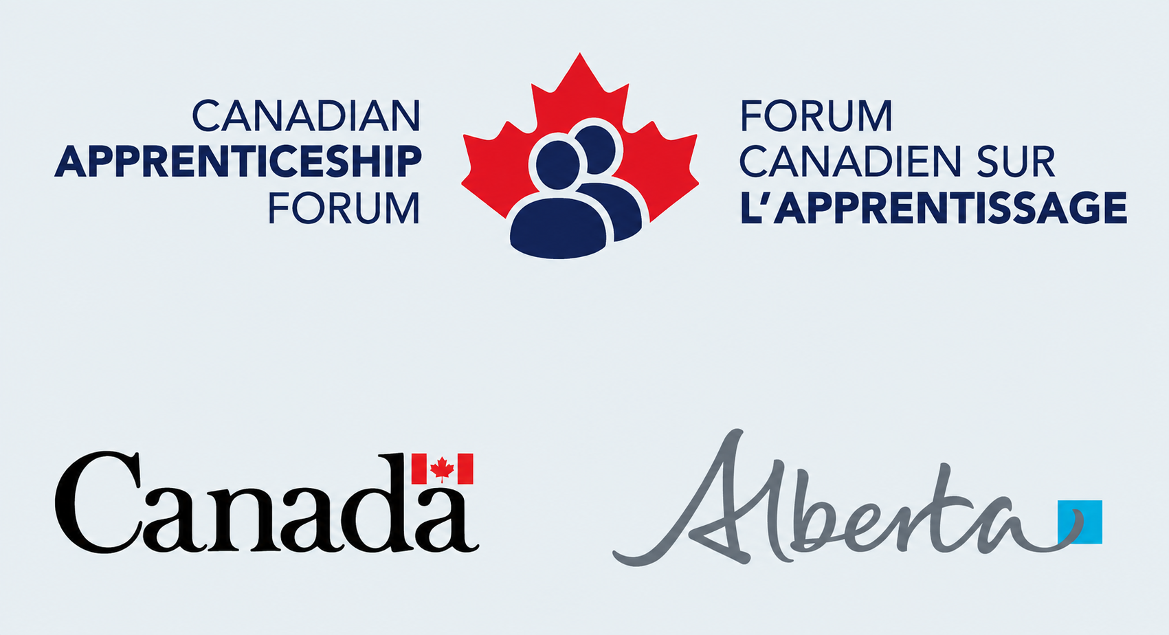 Canadian Apprenticeship Forum logo with Canada and Alberta government logos