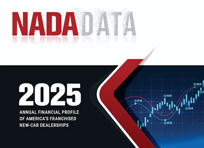 NADA Data 2025 Annual Financial Profile of America's Franchised New-Car Dealerships report cover