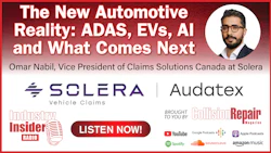 Podcast episode promotional banner featuring Omar Nabil discussing automotive ADAS, EVs, and AI technology on Industry Insider Radio