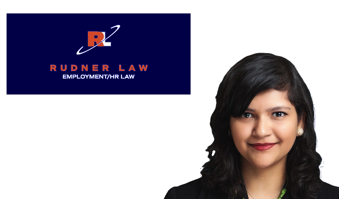 Rudner Law employment and HR law firm logo with professional headshot