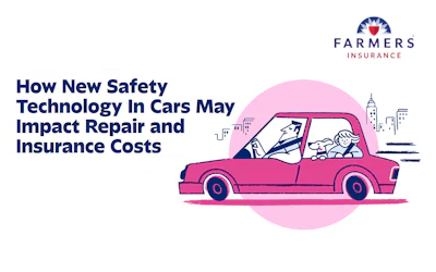 Farmers Insurance guide on how new car safety technology impacts repair and insurance costs