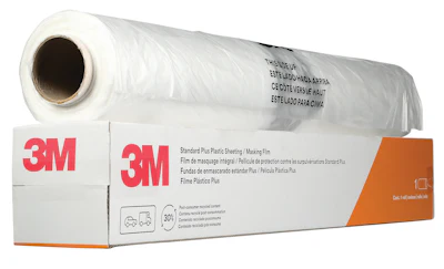 3M Standard Plus plastic sheeting and masking film product roll with packaging box