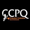 GCPQ logo with spray gun icon and tagline Propulser l'industrie de la Carrosserie
