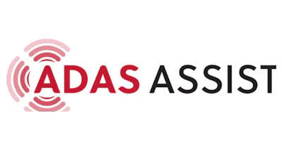 ADAS Assist logo with red signal wave icon and black text