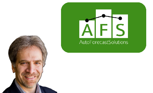 AutoForecast Solutions logo featuring connected network nodes above AFS text on green background