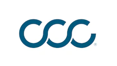 CCC teal logo featuring three interlocking curved C letters with registered trademark symbol