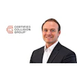 Certified Collision Group logo with orange geometric symbol and black text