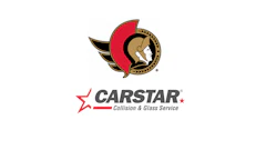 Ottawa Senators and CARSTAR Collision & Glass Service logos
