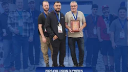 Three men receive Gold Medal award at 2026 Collision Olympics event for Jim Gauthier Chevrolet Collision & Glass Centre