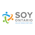 Soy Ontario logo with abstract figure and tagline Skilled Trades Start Here