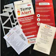 TempAlert battery temperature monitoring system packaging and instruction materials with bilingual documentation