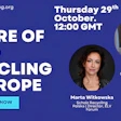 Webinar promotion for 'The Future of Auto Recycling in Europe' on Thursday, October 29th at 12:00 GMT, featuring speakers Marta Witkowska and Henk Jan Nix