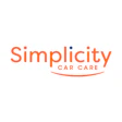 Simplicity Car Care logo with orange text and blue accent dot