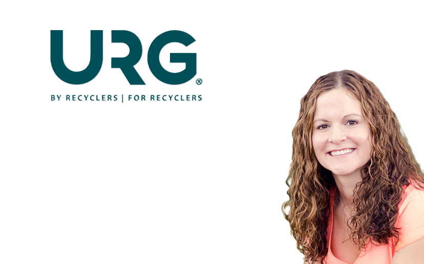URG logo with tagline 'By Recyclers For Recyclers' in teal and white